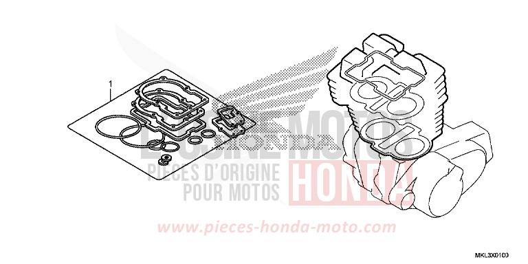 TROUSSE DE JOINT A von NC750X DCT MAT PEARL GLARE WHITE (NHB54) von 2019